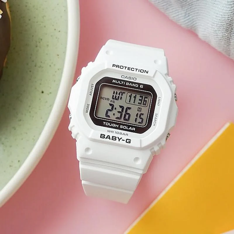 Casio Women's BABY-G Square Design Radio Solar Model BGD-5650-7JF - Image 2