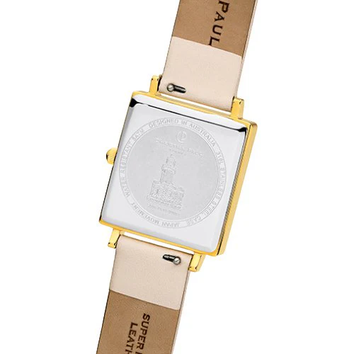 Christian Paul BY03PCVGD Elegant Design 36.5x26.5mm Genuine Leather Strap 2-Year Warranty Stylish Timepiece - Image 2