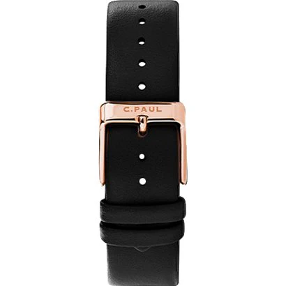 Christian Paul ML02BKPG 35mm Genuine Leather Strap Elegant Design Water Resistant 2-Year Warranty - Image 2