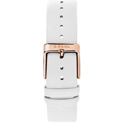 Christian Paul ML02WHPG 35mm Genuine Leather Strap Water Resistant Elegant Design 2-Year Warranty - Image 2