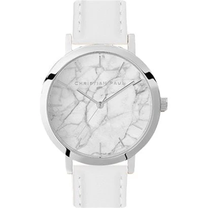 Christian Paul ML03WHSSV 35mm Swiss Movement Elegant Design Stainless Steel Case Water Resistant 2-Year Warranty