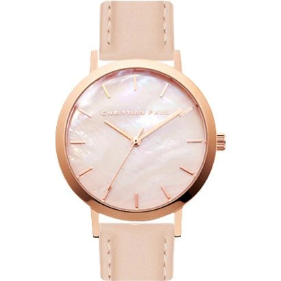 Christian Paul PL01PCSPG 35mm Stainless Steel Case Elegant Design Water Resistant 2-Year Warranty