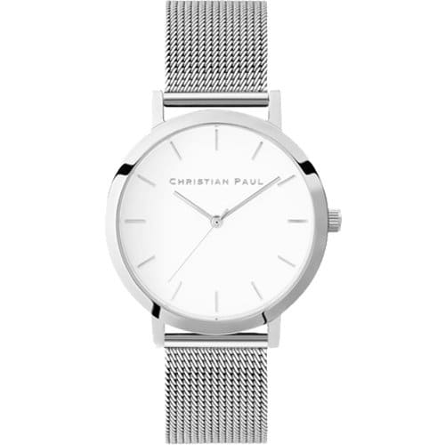 Christian Paul RL04SVM 35mm Genuine Leather Strap Water Resistant Elegant Design 2-Year Warranty