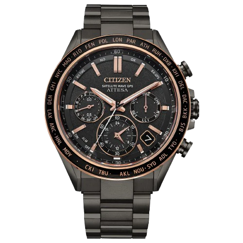 Citizen Men's Watch ATTESA ACT Line Black Titanium Series Solar Powered Eco-Drive GPS Satellite Radio Watch Double Direct Flight CC4074-61W - Image 7