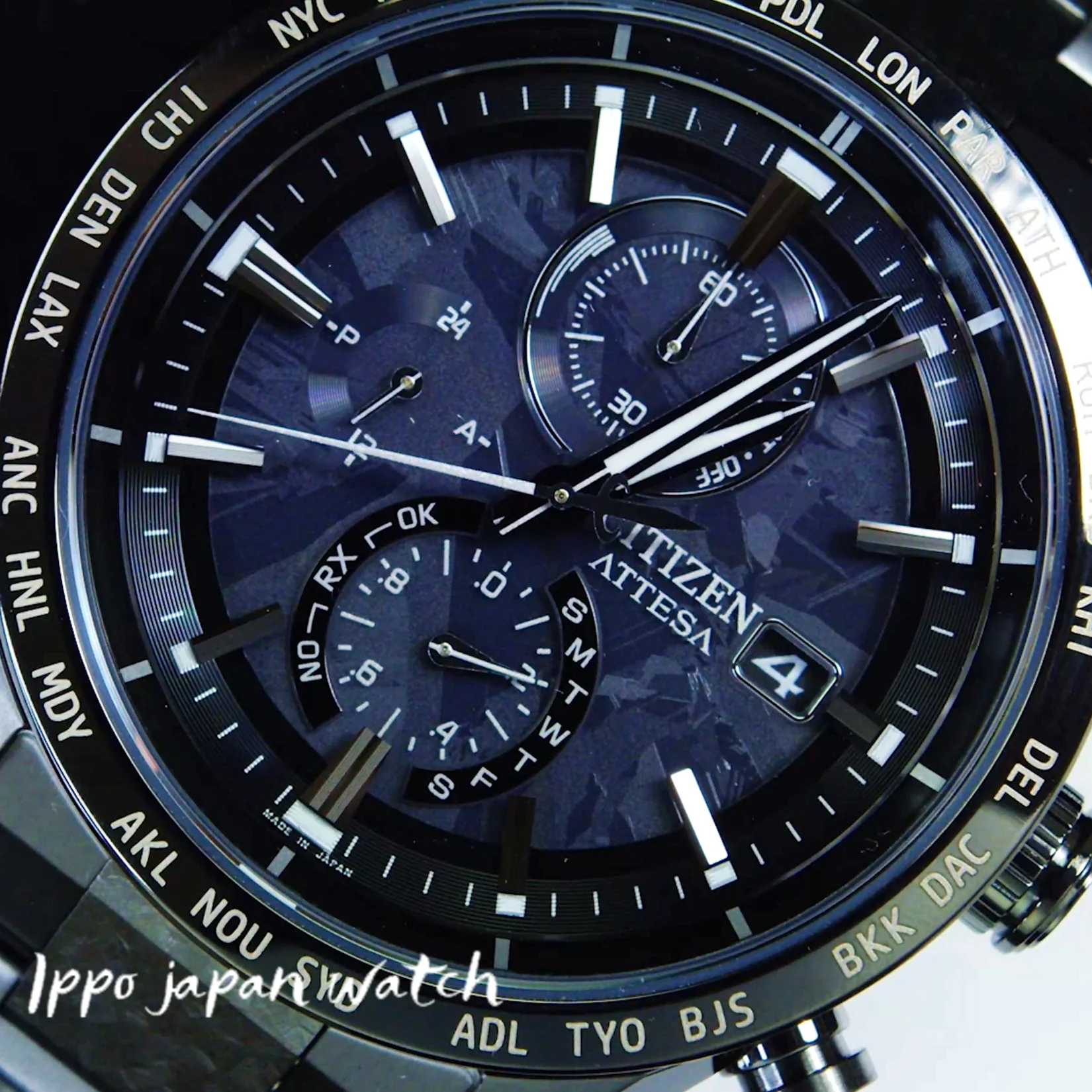 Citizen Men's Watch ATTESA HAKUTO-R Collaboration Model 5th Edition Solar-Powered Eco-Drive Radio Watch Direct Flight ACT Line AT8287-62E - Image 4