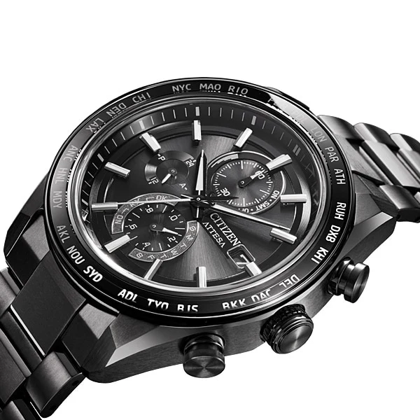 CITIZEN AT8294 59E Men's ATTESA Light Powered Eco Drive Radio Controlled Watch with Date Function and Classic Design - Image 9