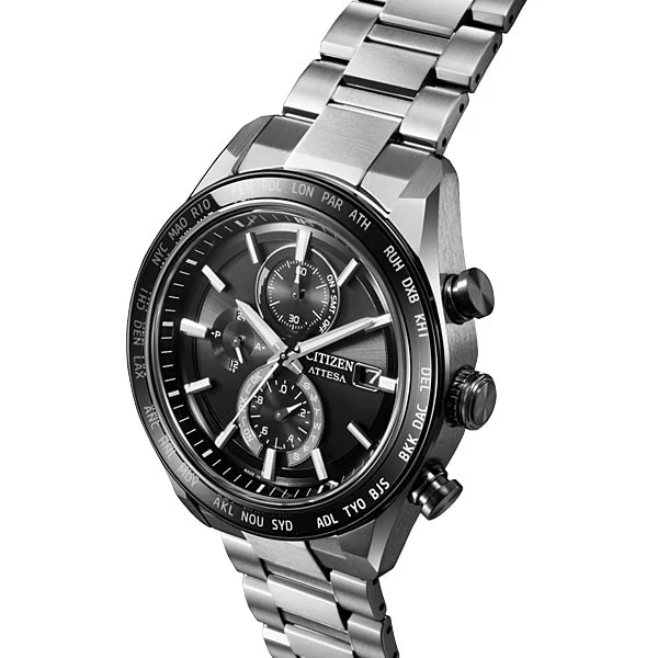 CITIZEN AT8295 56E Men's Eco Drive Solar Powered Radio Controlled Watch with Direct Flight Function and Water Resistance - Image 4