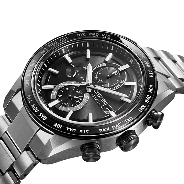 CITIZEN AT8295 56E Men's Eco Drive Solar Powered Radio Controlled Watch with Direct Flight Function and Water Resistance - Image 9