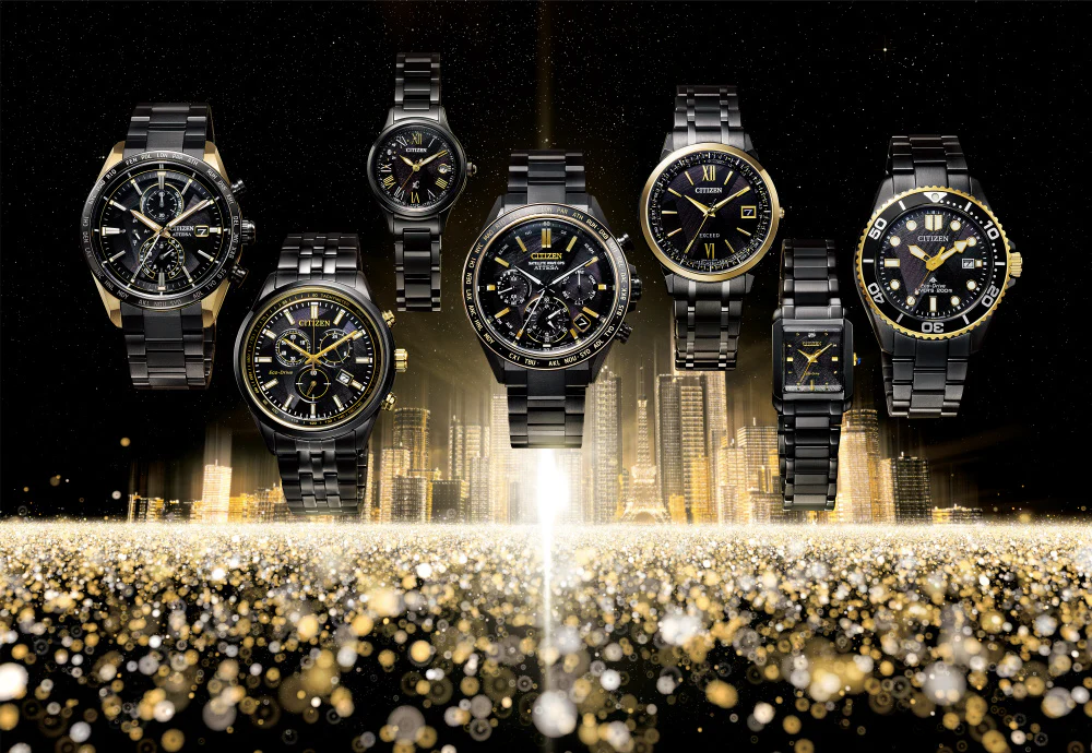 CITIZEN AT8384-58E Limited Edition Eco-Drive Solar Radio Controlled Black Titanium 50th Anniversary Watch - Image 2