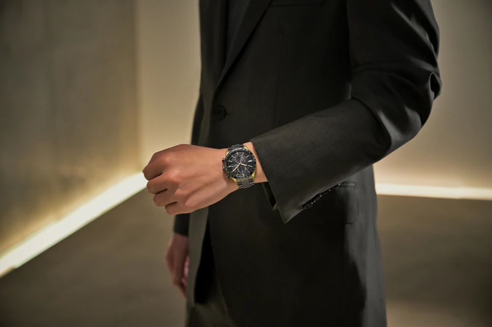 CITIZEN AT8384-58E Limited Edition Eco-Drive Solar Radio Controlled Black Titanium 50th Anniversary Watch - Image 8