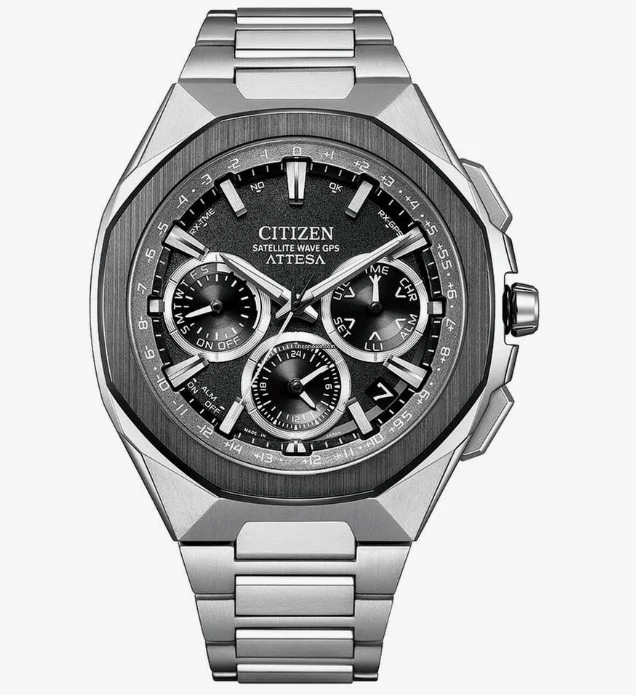 Citizen Men's ATTESA Solar Eco-Drive GPS Satellite Radio Watch Double Direct Flight ACT Line CC4104-53E