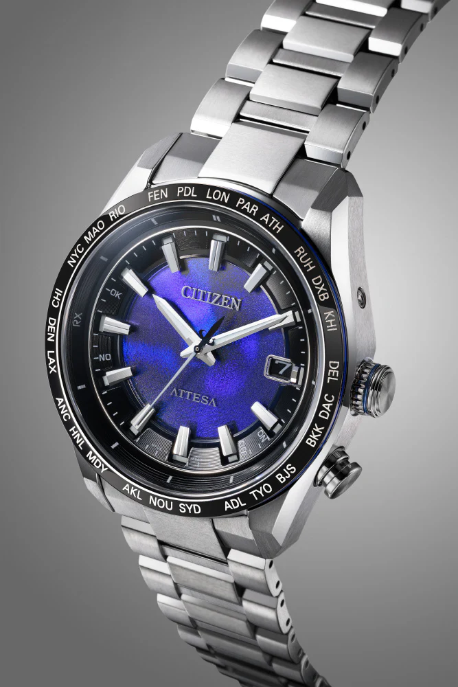 Citizen Men's Watch ATTESA UNITE with BLUE Eco-Drive Radio Controlled Direct Flight ACT Line CB0288-65L - Image 5