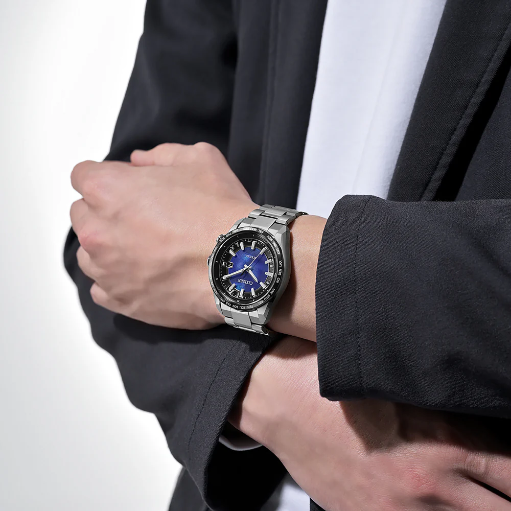 Citizen Men's Watch ATTESA UNITE with BLUE Eco-Drive Radio Controlled Direct Flight ACT Line CB0288-65L - Image 7