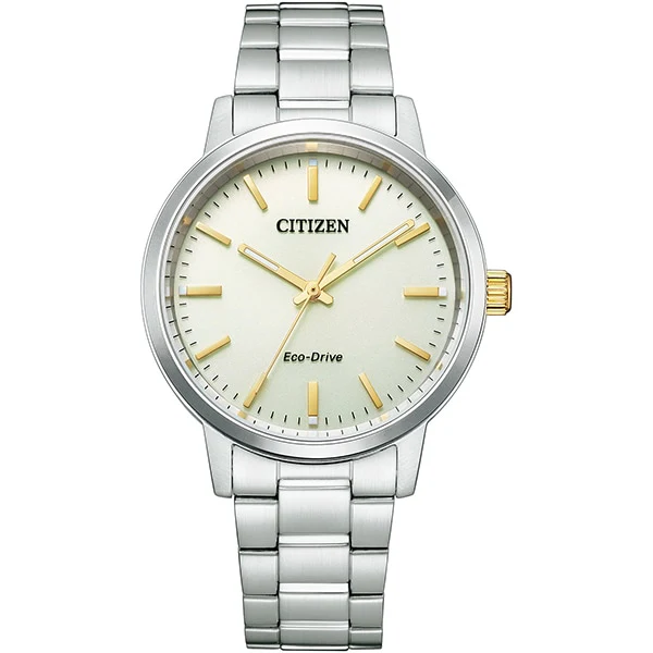 CITIZEN BJ6541 58P Eco Drive Watch with Gold Tone Stainless Steel, Date Display, Water Resistant Design for Everyday Elegance