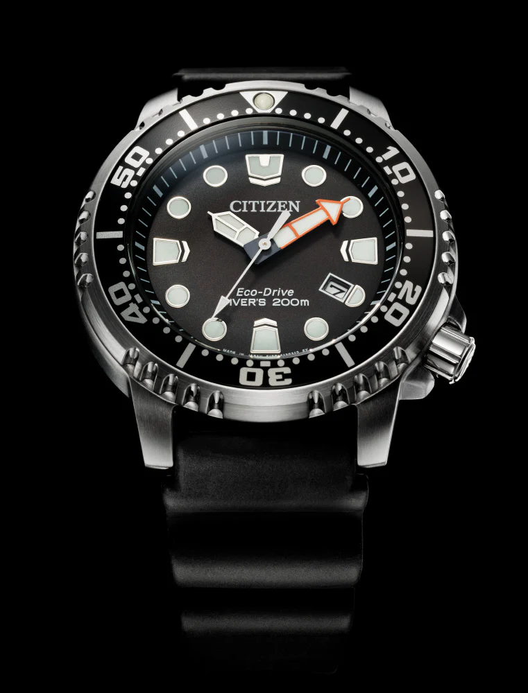 CITIZEN BN0156- 05E 5E Eco-Drive technology 200m water resistance luminous hands durable rubber strap - Image 7