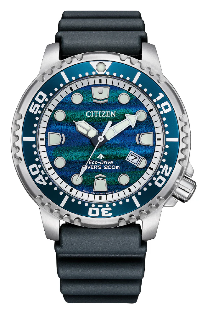 CITIZEN BN0167-09W Limited Edition 200m Water Resistant Eco-Drive Solar Diver Watch Marine Series