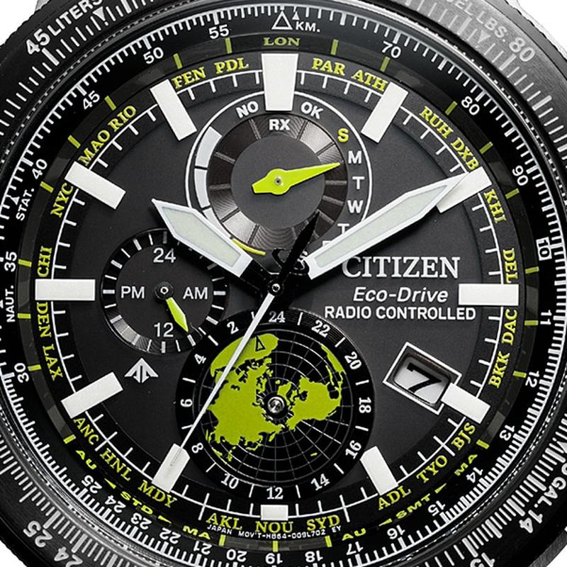Citizen Men's Watch PROMASTER SKY Series Solar-Powered Eco-Drive Radio-Controlled Direct Flight Geo-Trekker BY3006-53E - Image 4