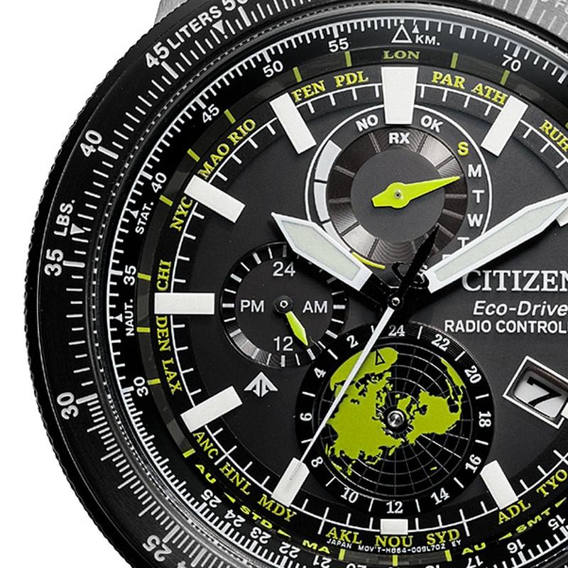 Citizen Men's Watch PROMASTER SKY Series Solar-Powered Eco-Drive Radio-Controlled Direct Flight Geo-Trekker BY3006-53E - Image 5