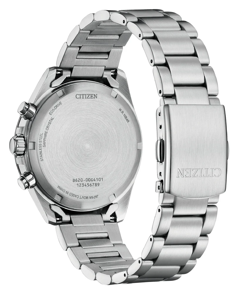 CITIZEN CA4764-57A Eco-Drive Solar Chronograph Stainless Steel Water Resistant Elegant Design - Image 3