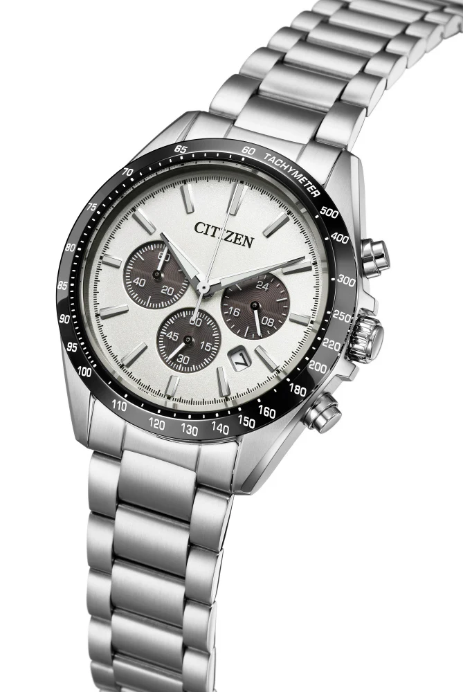 CITIZEN CA4764-57A Eco-Drive Solar Chronograph Stainless Steel Water Resistant Elegant Design - Image 4