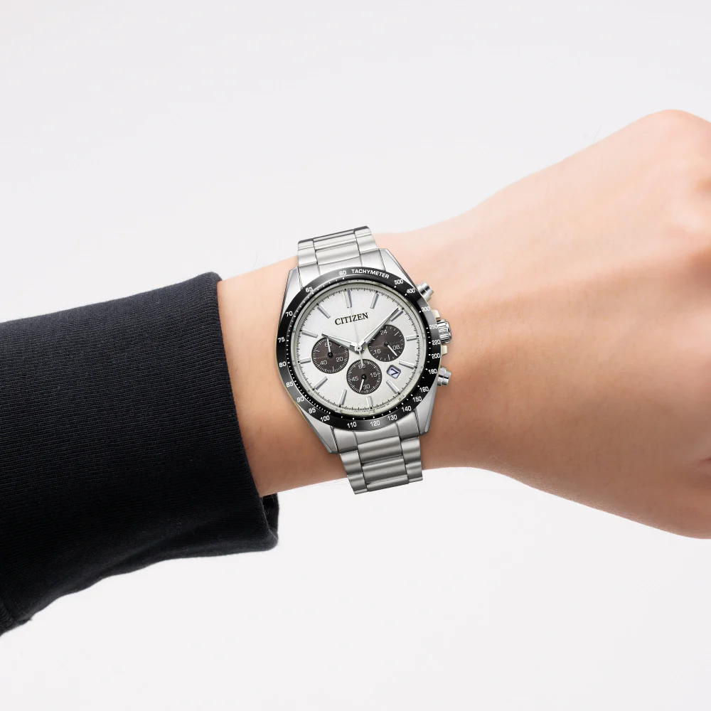 CITIZEN CA4764-57A Eco-Drive Solar Chronograph Stainless Steel Water Resistant Elegant Design - Image 5
