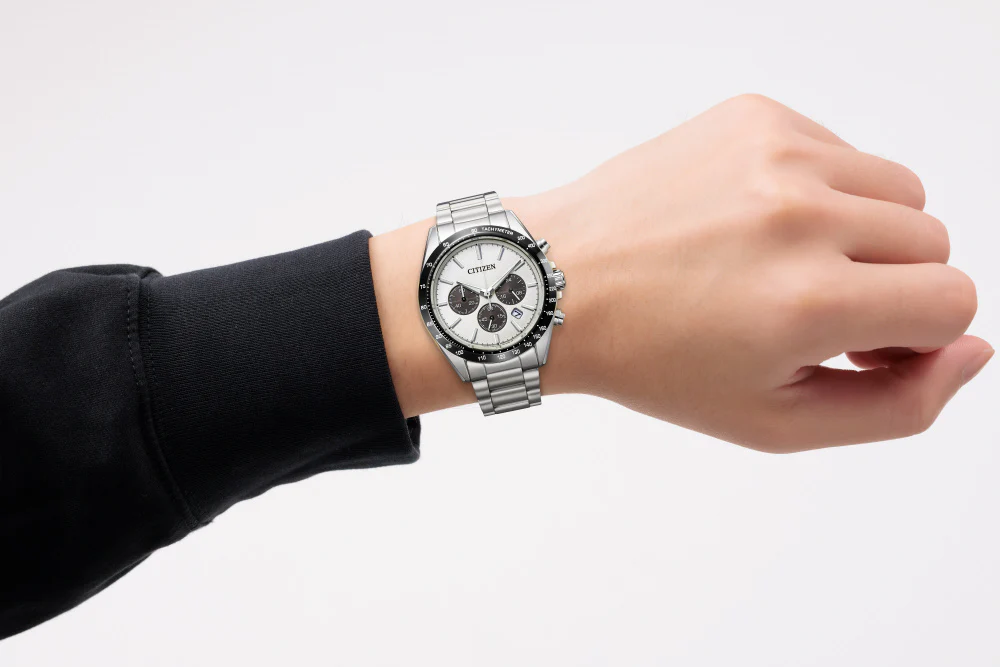 CITIZEN CA4764-57A Eco-Drive Solar Chronograph Stainless Steel Water Resistant Elegant Design - Image 6