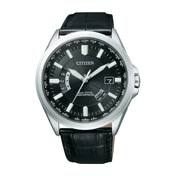 CITIZEN CB0011 18E Eco Drive Multi Band Radio Controlled Men's Watch with Date Function and Glowing Hands