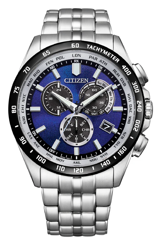 Citizen Men's Watch - Citizen Collection UNITE with BLUE Eco-Drive Radio-Controlled Direct Flight CB5874-81L - Image 2