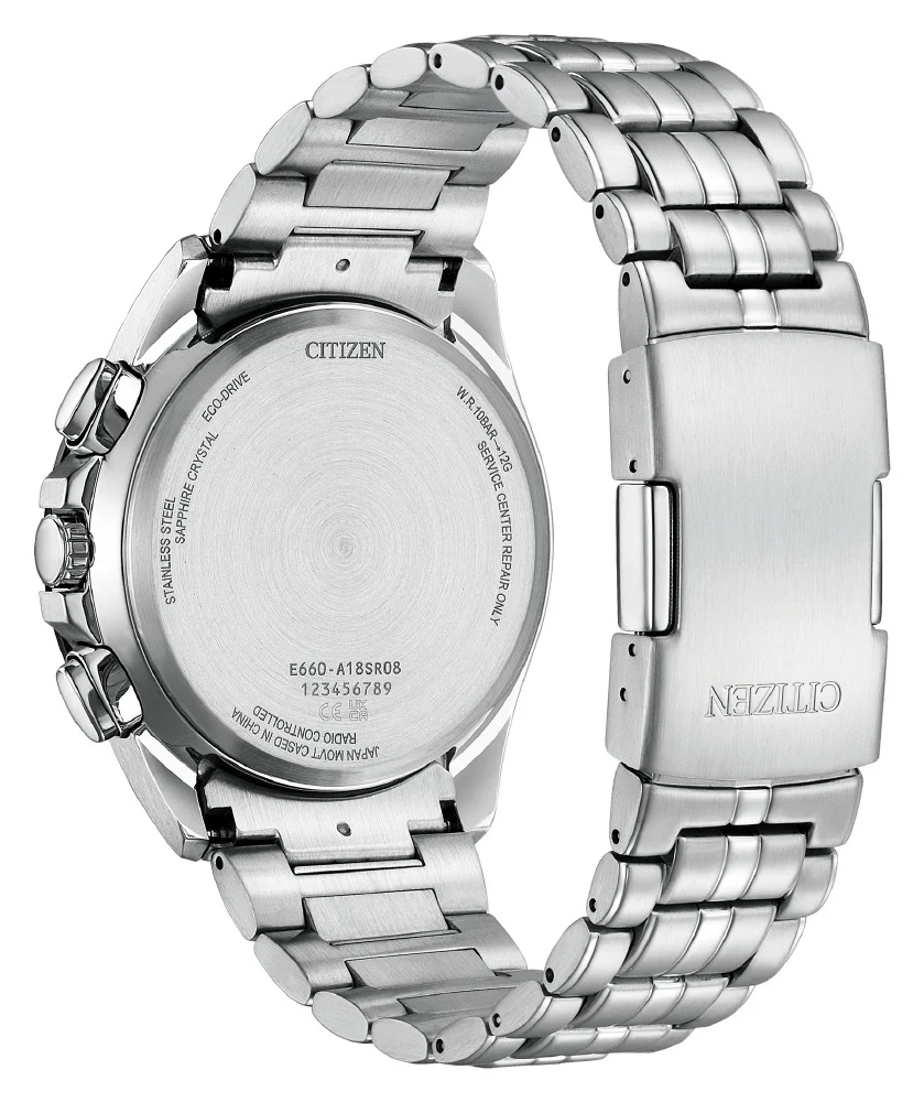 Citizen Men's Watch - Citizen Collection UNITE with BLUE Eco-Drive Radio-Controlled Direct Flight CB5874-81L - Image 4