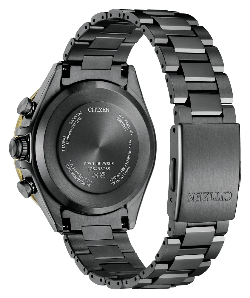 CITIZEN CC4078-51E Limited Edition Eco-Drive GPS Solar Black Titanium 50th Anniversary Lightweight Design - Image 4
