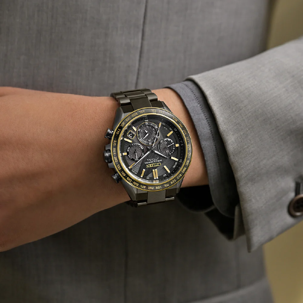 CITIZEN CC4078-51E Limited Edition Eco-Drive GPS Solar Black Titanium 50th Anniversary Lightweight Design - Image 8