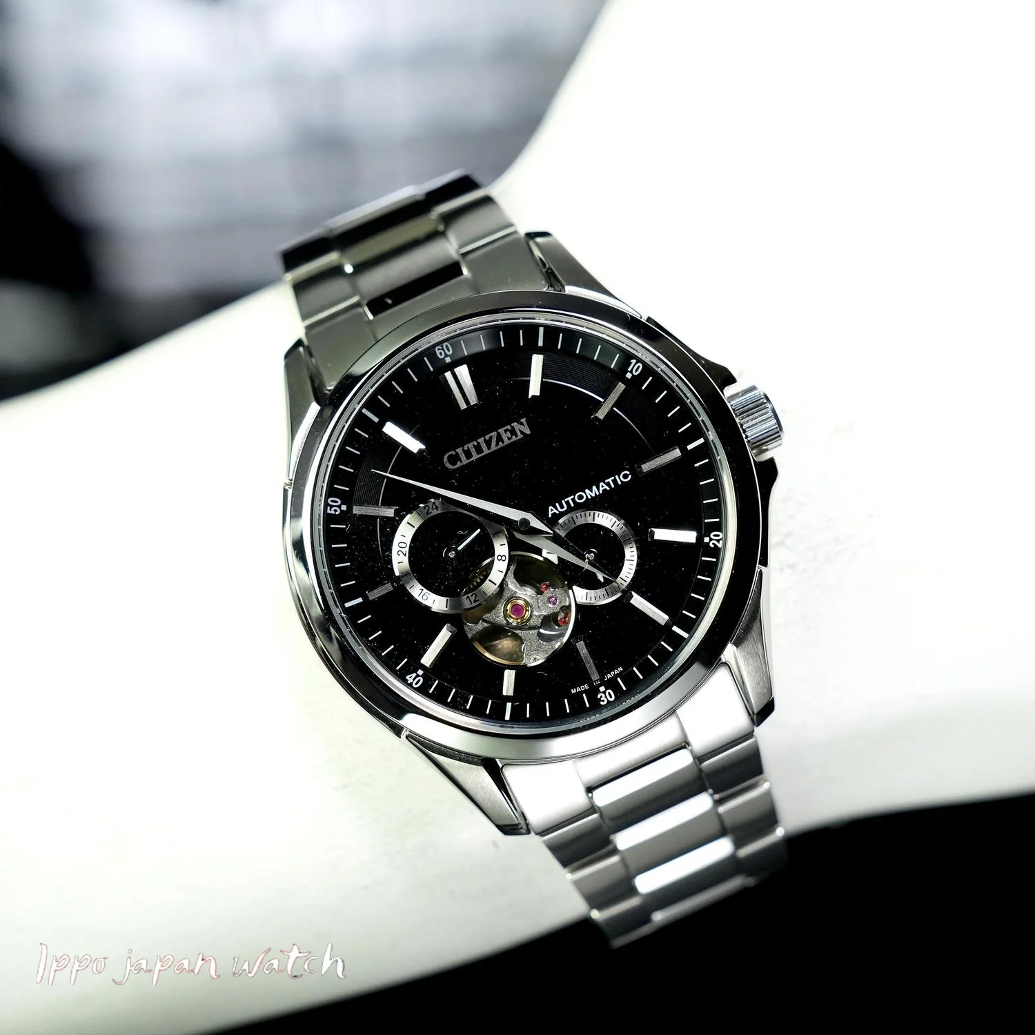 Citizen Men's NP1010-78E Collection Mechanical Open Heart Watch - Image 6