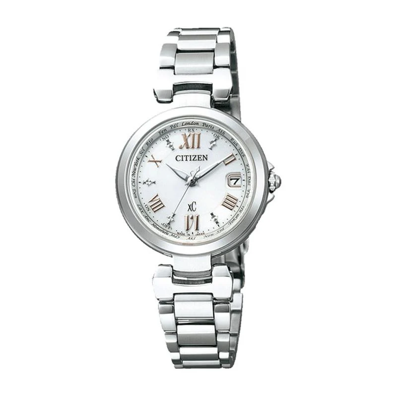 Citizen Women's xC Happy Flight Series Eco-Drive Multi-Band Atomic Watch with Analog Display EC1030-50A - Image 2