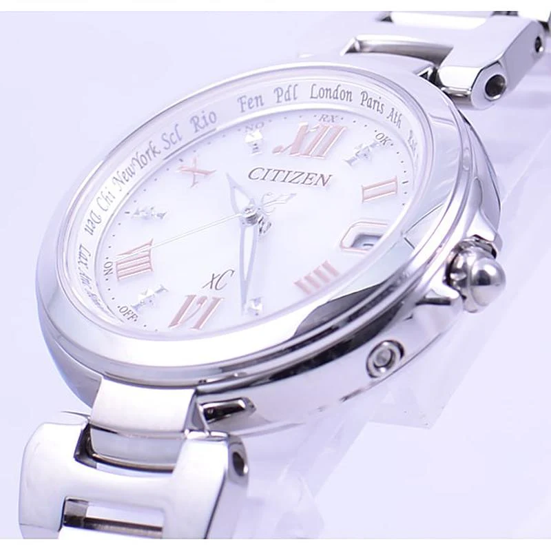 Citizen Women's xC Happy Flight Series Eco-Drive Multi-Band Atomic Watch with Analog Display EC1030-50A - Image 3