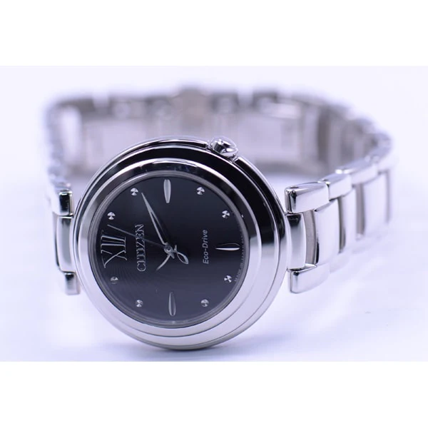 CITIZEN EM0338 88E Eco Drive Ladies Watch with Elegant Round Design, Water Resistant, and Stylish Silver Tone Finish - Image 3