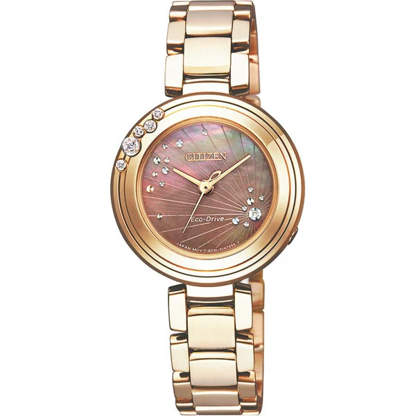 CITIZEN EM0468 82Y Eco Drive Ladies Watch with Elegant Silver Tone, Sapphire Crystal, and Water Resistance for Everyday Luxury