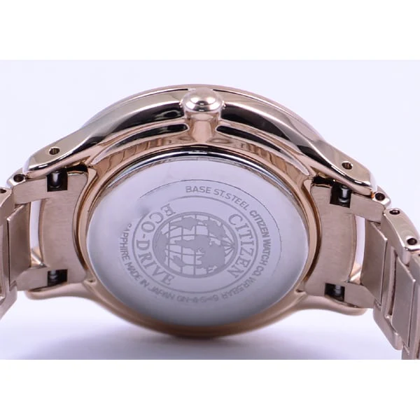 CITIZEN EM0473 82Y Eco Drive Ladies Watch with Elegant Silver Tone, Sapphire Crystal, Water Resistant Design, and Stylish Versatility - Image 4