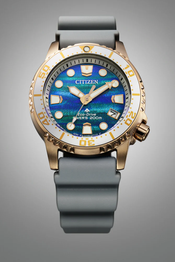 CITIZEN EO2023-00W Limited Edition Promaster Eco-Drive Solar Watch 200m Water Resistance Marine Series Pair Model - Image 9