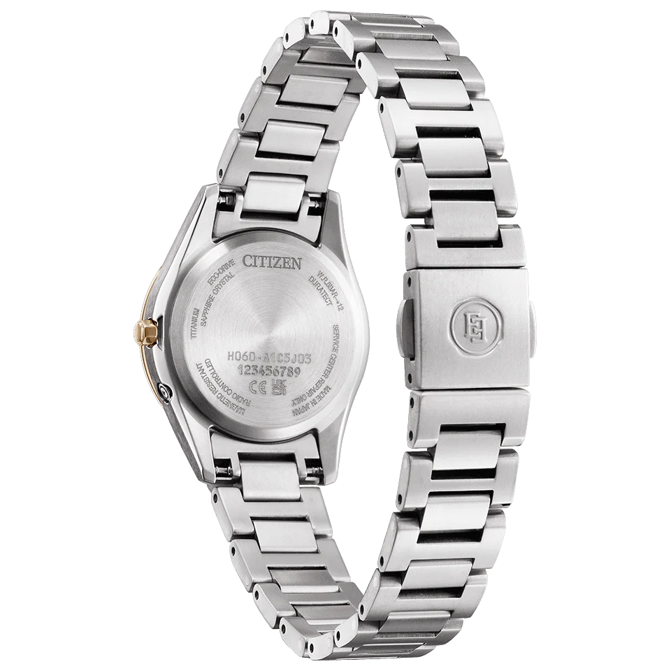 Citizen ES9375-51B Quartz Exceed analog Titanium Eco-Drive solar radio ladies watch 2026.3.5 release - Image 2