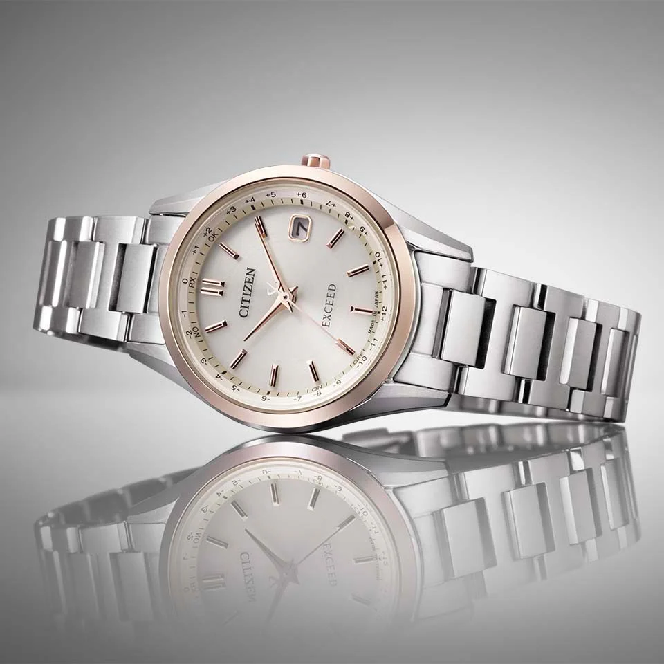 Citizen ES9375-51B Quartz Exceed analog Titanium Eco-Drive solar radio ladies watch 2026.3.5 release - Image 5