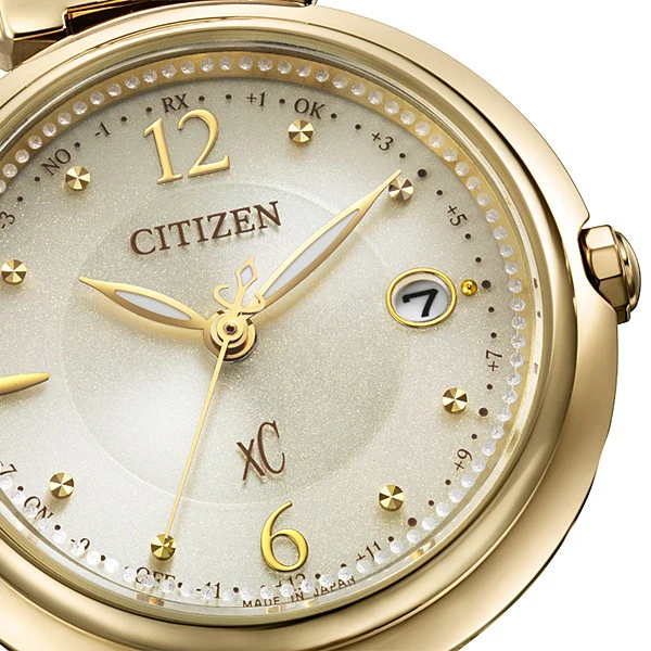 CITIZEN ES9463 04A Eco Drive Light Powered Radio Controlled Ladies Watch with Synthetic Leather Happy Flight Band - Image 11