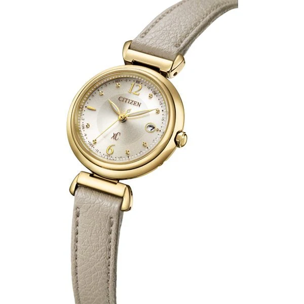 CITIZEN ES9463 04A Eco Drive Light Powered Radio Controlled Ladies Watch with Synthetic Leather Happy Flight Band - Image 4