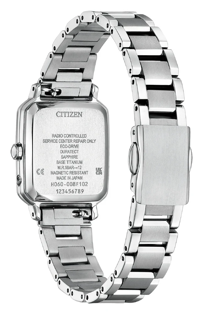 Citizen Ladies Watch xC Hikari Collection Square 2Way Model Eco-Drive Solar Powered Radio-Controlled Watch Titania Happy Flight ES9500-69E - Image 4
