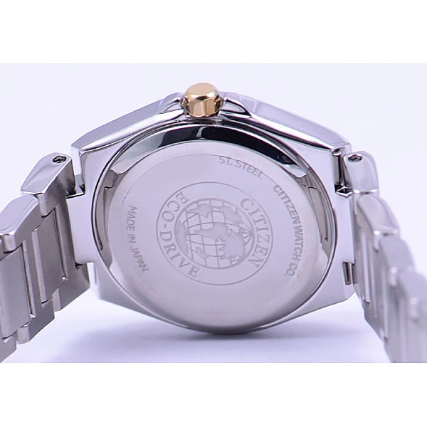 CITIZEN EW1384 66P Eco Drive Ladies Watch with Stainless Steel Band, Elegant Design, Water Resistant and Solar Powered for Effortless Style - Image 4