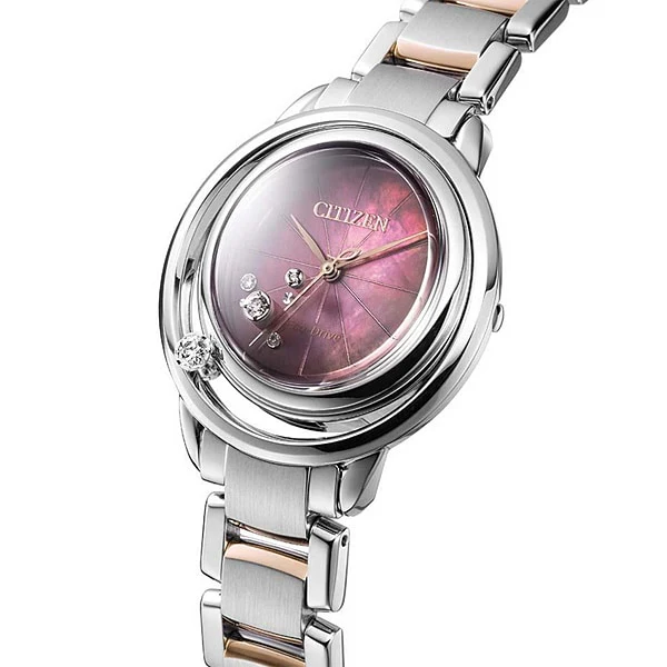 CITIZEN EW5529 55W Ladies Eco Drive Watch from the Arcly Collection with Oasis Inspired Design, Elegant Silver Tone, and Water Resistance - Image 4