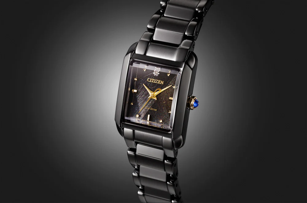 CITIZEN EW5636-55E Limited Edition Eco-Drive Solar Watch 50th Anniversary Light in Black Square Collection - Image 6