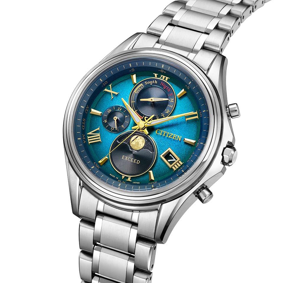 Citizen Men's EXCEED Solar Powered Radio-Controlled Watch Direct Flight Limited Pair Model BY1020-61W - Image 2