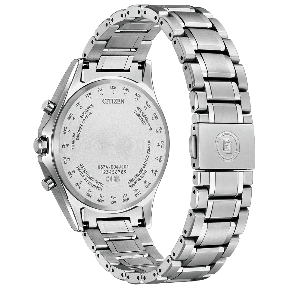 Citizen Men's EXCEED Solar Powered Radio-Controlled Watch Direct Flight Limited Pair Model BY1020-61W - Image 3