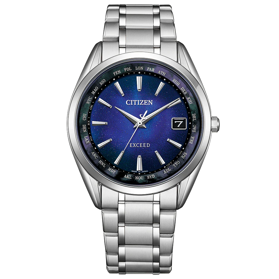 Citizen Men's Watch EXCEED UNITE with BLUE Eco-Drive Radio-Controlled Direct Flight CB1150-75L