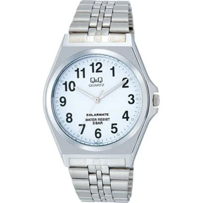 CITIZEN H980 204 Men's Q&Q Solar Analog Watch with Eco Drive Technology, Durable Stainless Steel Case, Water Resistant Design and Elegant Classic Style